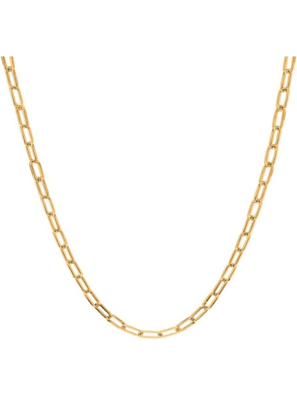 925 Sterling Silver 4mm Diamond Cut Paperclip Link Chain Necklace - Unisex Gift